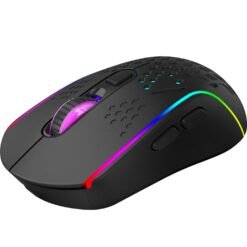 Xtrike Me GW-611 Wireless RGB Gaming Mouse 2.4G Wireless + Wired Dual Modes Mouse 8,000 DPI AND 7 Buttons, Ergonomic Design 9 Xtrike Me GW-611