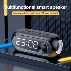 Kisonli LP-2S RGB Bluetooth Speaker with Alarm Clock and TF-Card Support - Image 3