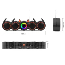 Kisonli LED-918 Wireless Bluetooth Speaker Sound bar Subwoofer with Phone Holder 6 Kisonli LED-918