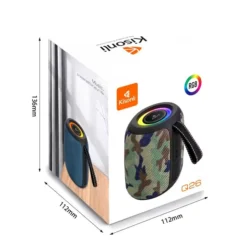 Kisonli Q26 10W Bluetooth RGB Speaker Compact Portable with Deep Bass 5 Kisonli Q26