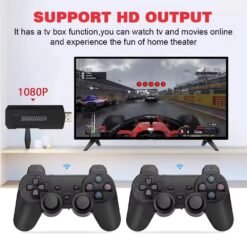 Alternative view of X2 Plus Video Game Stick Retro 3D 4K with 32000 Video Games Output Game Stick With 2 Wireless Controllers