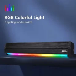 Alternative view of Kisonli LED-802 RGB Wireless Bluetooth Speaker 5.3 Retro Sound bar