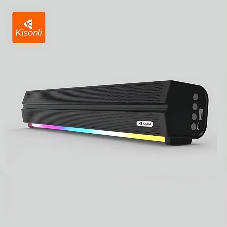 Buy Kisonli LED-802 RGB Wireless Bluetooth Speaker 5.3 Retro Sound bar ...