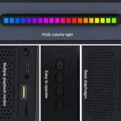 Kisonli LED-916 Bluetooth Wireless Speaker Sound Bar with RGB Lights 6 Kisonli LED-916 Bluetooth Wireless Speaker Sound Bar with RGB Lights - Image 3