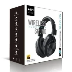 NIA S4000 Wireless BT Over the Ear Hi-Fi Stereo Headphones with Memory Card Player FM Radio Aux In 4 In 1 Headsets 7 NIA S4000 Wireless BT Over the Ear Hi-Fi Stereo Headphones with Memory Card Player FM Radio Aux In 4 In 1 Headsets - Image 3
