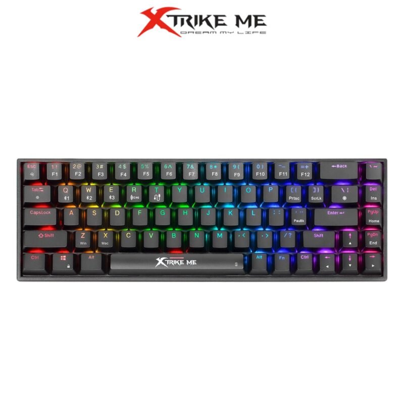 Xtrike Me GK-994W Tri-Mode 60% Wireless Mechanical Gaming Keyboard Red Switches 6 xtrike me gk 994w wireless 24g rgb bt gaming keyboard black1732613506