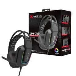 Alternative view of Xtrike Me GH-712 RGB Wired Gaming Headset 7.1 Surround Sound with Noise Cancelation Microphone - 50MM Drivers