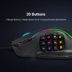 Redragon PERDITION 4 M901-K-2 Wired Gaming Mouse RGB with 19 Programmable Buttons 6 Redragon PERDITION 4 M901-K-2 Wired Gaming Mouse RGB with 19 Programmable Buttons - Image 3