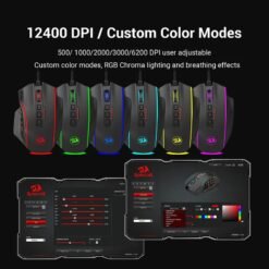 Redragon PERDITION 4 M901-K-2 Wired Gaming Mouse RGB with 19 Programmable Buttons 7 Redragon PERDITION 4
