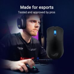 Alternative view of ASUS ROG Harpe Ace Mini Wireless Gaming Mouse P716 ultralight 49-gram semi-symmetrical 42,000-dpi ROG AimPoint Pro optical sensor