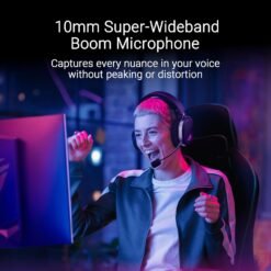 ASUS ROG Pelta Tri-mode RGB Gaming Headset with ROG SpeedNova wireless technology, 50 mm ROG titanium-plated diaphragm drivers, refined wireless sound signature (A501) - Image 3