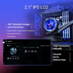 ASUS ROG STRIX LC III 360 ARGB LCD All-in-one CPU Liquid Cooler for Intel® LGA 1700, 1200, 115X - AMD Socket AM4, AM5 with 2.1" IPS LCD 8 ASUS ROG STRIX LC III 360 ARGB LCD All-in-one CPU Liquid Cooler for Intel® LGA 1700, 1200, 115X - AMD Socket AM4, AM5 with 2.1" IPS LCD - Image 3