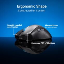 ASUS ROG Keris II Ace Wireless Gaming Mouse (P714) ultralight 54-gram ergonomic with 42,000-dpi ROG AimPoint Pro optical sensor, ROG Optical Micro Switches 9 ASUS ROG Keris II Ace