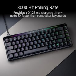 ASUS ROG Falchion Ace HFX 65% Analog Gaming Keyboard (M605) wired with pre-lubed ROG HFX Magnetic Switches, Rapid Trigger toggle, Speed Tap Mode, interactive touch panel, 8000 Hz polling rate 9 ASUS ROG Falchion Ace HFX 65% Analog Gaming Keyboard (M605) wired with pre-lubed ROG HFX Magnetic Switches, Rapid Trigger toggle, Speed Tap Mode, interactive touch panel, 8000 Hz polling rate - Image 4