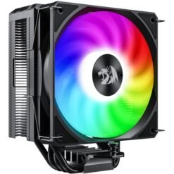 Alternative view of Redragon CC-1013 RGB CPU Cooler with Temperature Display and 12cm RGB Fan 4 Heat Pipes