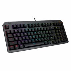 Alternative view of ASUS TUF Gaming K3 Gen II Keyboard (RA07) with Compact 97-key layout Optical-Mechanical RGB Red Switches, silicone-gasket mount