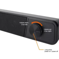 Alternative view of Kisonli I-580 Plus Wired Speaker with Headset and Microphone Jack USB Powered