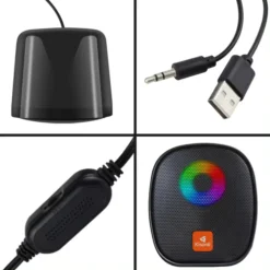 Kisonli X11 RGB Gaming mini USB Powered Speaker with 6W power 6 Kisonli X11 RGB Gaming mini USB Powered Speaker with 6W power - Image 3