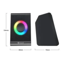 Kisonli X12 RGB Gaming Mini PC Speakers Multimedia USB Powered Speakers - Image 3