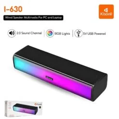 Alternative view of Kisonli I-630 RGB Bluetooth Speaker Portable Wireless USB Sound Bar with BT RGB light Speaker