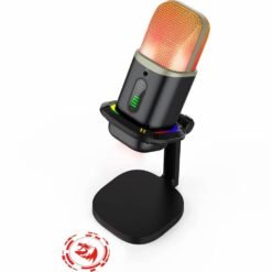 Alternative view of Redragon GM305 Echowave RGB Gaming Microphone with Logo Projection for Streaming, Gaming and Voice Recording calling