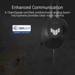 ASUS TUF Gaming H1 Gen II Wired Gaming Headset (A302) with 40 mm ASUS Essence drivers, virtual 7.1 surround sound, TeamSpeak-certified microphone 7 ASUS TUF Gaming H1 Gen II Wired Gaming Headset (A302) with 40 mm ASUS Essence drivers, virtual 7.1 surround sound, TeamSpeak-certified microphone - Image 3