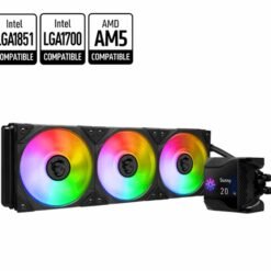 MSI MPG CORELIQUID D360 LCD RGB Liquide CPU Cooler with 2.4” Customizable IPS display 9 MSI MPG CORELIQUID D360 LCD