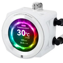 Thermalright CORE Vision 360 White ARGB CPU AIO Cooler with Customizable IPS LCD Screen PWM Fans 11 Thermalright CORE Vision 360 White