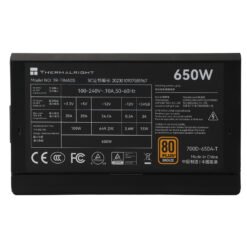 Alternative view of Thermalright TR-TB650S 650W Non-Modular 80 PLUS Bronze PC Power Supply ATX PSU for PC Desktop