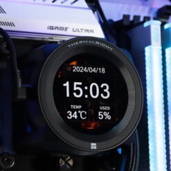 Thermalright CORE Vision 360 Black ARGB CPU AIO Cooler with Customizable IPS LCD Screen PWM Fans - Image 3
