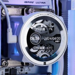 Thermalright CORE Vision 360 White ARGB CPU AIO Cooler with Customizable IPS LCD Screen PWM Fans 8 Thermalright CORE Vision 360 White ARGB CPU AIO Cooler with Customizable IPS LCD Screen PWM Fans - Image 3