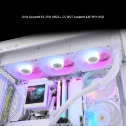 Alternative view of Thermalright Grand Vision 360 ARGB White CPU AIO Cooler with Customizable IPS LCD Screen 480x480 Resolution for AM4/AM5&Intel LGA1700/1851