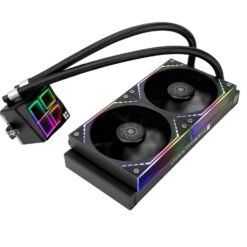 Alternative view of Thermalright Frozen Infinity 240 Black RGB Liquid CPU Cooler with Double PWM Fans with 2000RPM, Desktop CPU Aio Cooler