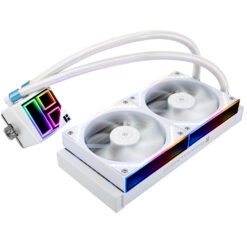 Alternative view of Thermalright Frozen Infinity 240 White RGB Liquid CPU Cooler with Double PWM Fans with 2000RPM, Desktop CPU Aio Cooler