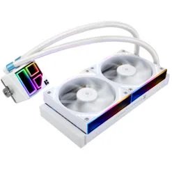 Alternative view of Thermalright Frozen Infinity 240 White RGB Liquid CPU Cooler with Double PWM Fans with 2000RPM, Desktop CPU Aio Cooler