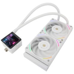 Alternative view of Thermalright Frozen Vision 240 White Liquid CPU Water Cooler with Customizable 2.88-inch IPS LCD Display 12cm PWM Fan