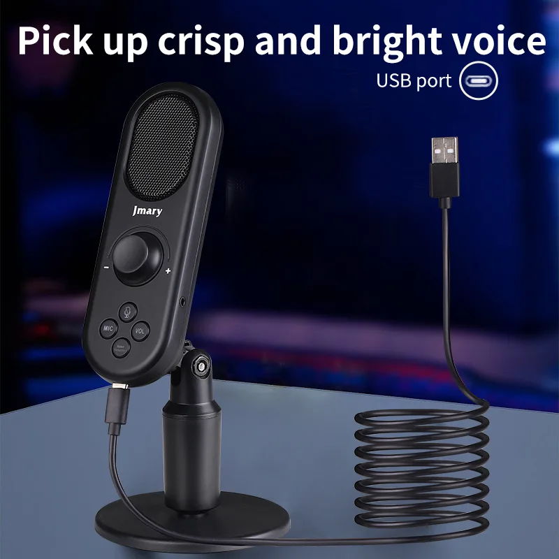 Jmary MC-PW7 Professional USB Microphone with Noise Reduction for Podcasting, Gaming, Streaming, Recordings - Image 3