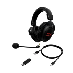 Alternative view of HyperX Cloud II Core Wireless Gaming Headset OPEN BOX Up to 80 hours of battery life Fast 2.4GHz Wireless Connection