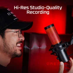 Alternative view of HyperX QuadCast 2 USB Microphone OPEN BOX Hi-Res Studio-Quality Recording for Gaming, Streaming and Podcasting