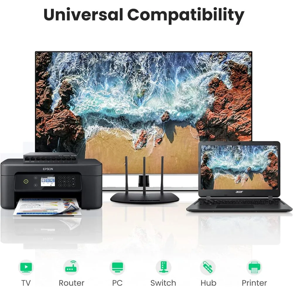 UGREEN RJ45 Coupler Ethernet Extender 1000Mbps for Cat7 Cat6 Cat5e Cable Connector Ethernet Adapter Female to Female 20390 4 UGREEN RJ45 Coupler Ethernet Extender 1000Mbps for Cat7 Cat6 Cat5e Cable Connector Ethernet Adapter Female to Female 20390 - Image 4