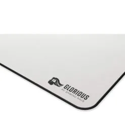 Glorious Extended Gaming Mouse Pad Mat White with Stitched Edges 11"x36" - Image 4