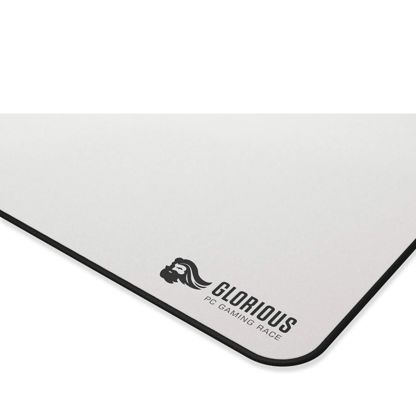 Glorious Extended Gaming Mouse Pad Mat White with Stitched Edges 11"x36" - Image 4
