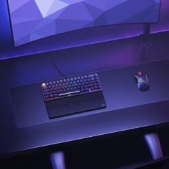 Alternative view of Glorious Extended Gaming Mouse Pad Mat Black with Stitched Edges 11"x36"