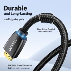 UGREEN HDMI 2.0 4K Braided Cable 18Gbps High-Speed 4K@60Hz Video Wire Ultra HD 3D 4K 11 UGREEN HDMI 2.0