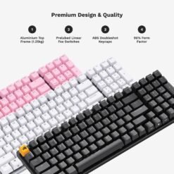 Glorious GMMK 2 96% Wired Mechanical Gaming Keyboard Hot swapable Cherry Mx Style Linear Switches Full Size 9 Glorious GMMK 2 96%