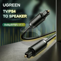 UGREEN AV122 Toslink Optical Audio Cable with flexible PVC jacket and gold-plated connectors - Image 4