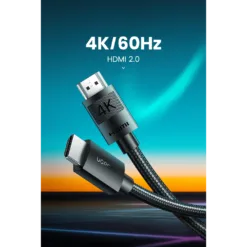 Alternative view of UGREEN HD119 HDMI 2.0 4K 60hz HDMI Braided Cable UHD for Gaming, Movies, Graphics