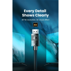 UGREEN HD119 HDMI 2.0 4K 60hz HDMI Braided Cable UHD for Gaming, Movies, Graphics 8 UGREEN HD119 HDMI 2.0 4K 60hz HDMI Braided Cable UHD for Gaming, Movies, Graphics - Image 4