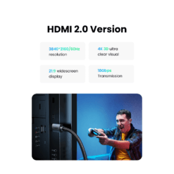 UGREEN HD119 HDMI 2.0 4K 60hz HDMI Braided Cable UHD for Gaming, Movies, Graphics 9 UGREEN HD119