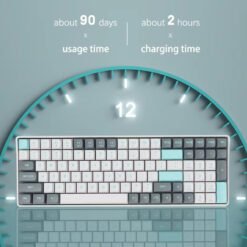 DarkFlash GD110 Wireless Mechanical Keyboard 110 Keys USB Type-C Wired and 2.4 Wireless Red Switches for Gaming Office Keboards 9 DarkFlash GD110 Wireless Mechanical Keyboard 110 Keys USB Type-C Wired and 2.4 Wireless Red Switches for Gaming Office Keboards - Image 3